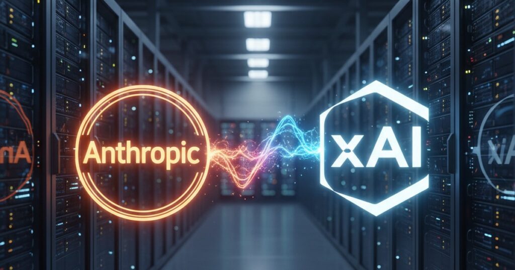 Acuerdo de cómputo entre Anthropic y xAI en un data center