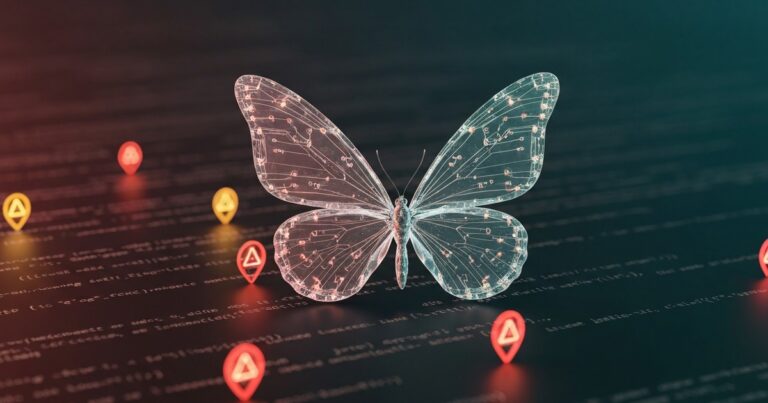 Concepto: IA detectando vulnerabilidades en software crítico