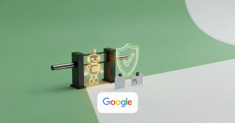 Render: un candado y un escudo de verificacion con tilde junto al logo de Google — verificacion obligatoria de desarrolladores en Android